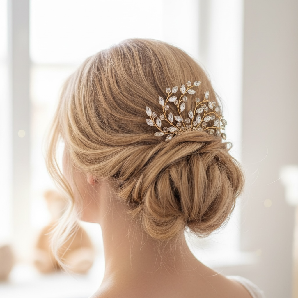 Hiuskoru, hiuskampa ROMANCE | Sparkly Hairpiece in Gold