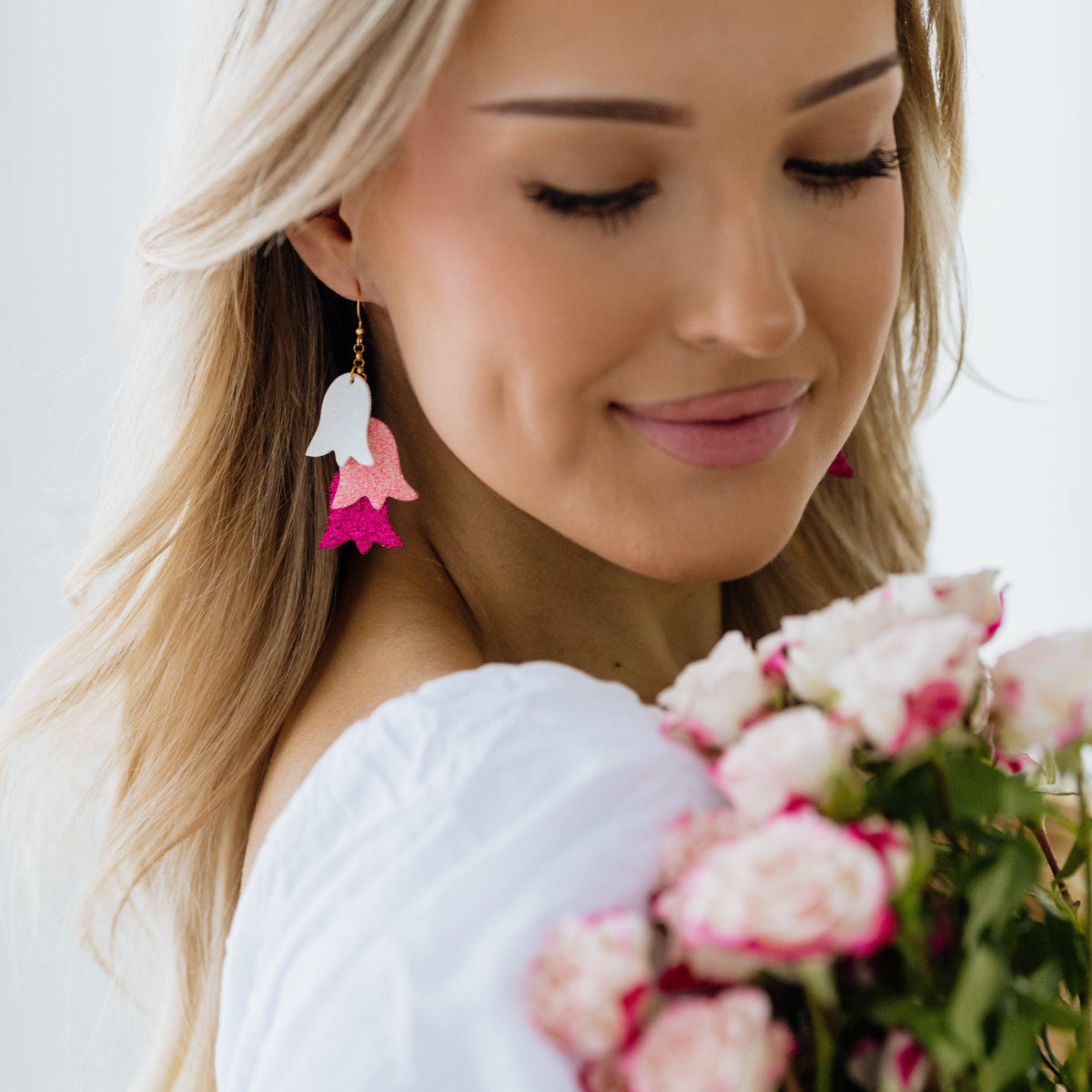 LEMPI®-korvakorut, Kesäniitty (valkoinen-pinkki-fuksia)