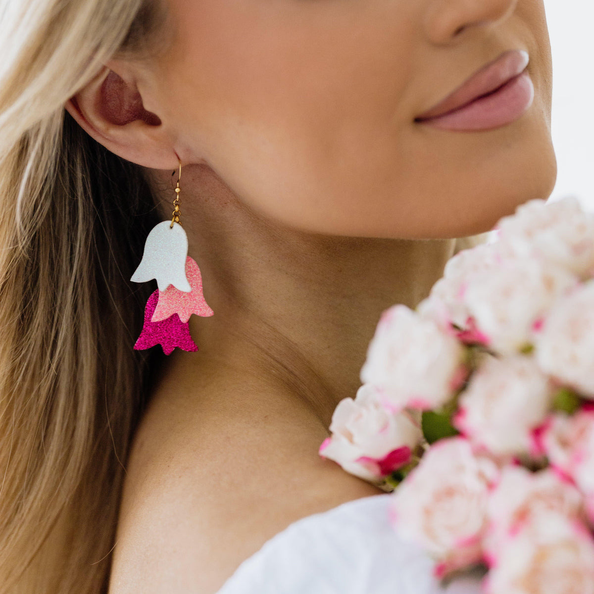 LEMPI®-korvakorut, Kesäniitty (valkoinen-pinkki-fuksia)