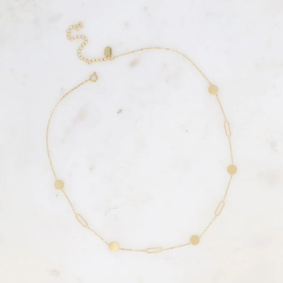 BOHM PARIS | Petite Nova – delicate necklace (clear, gold)