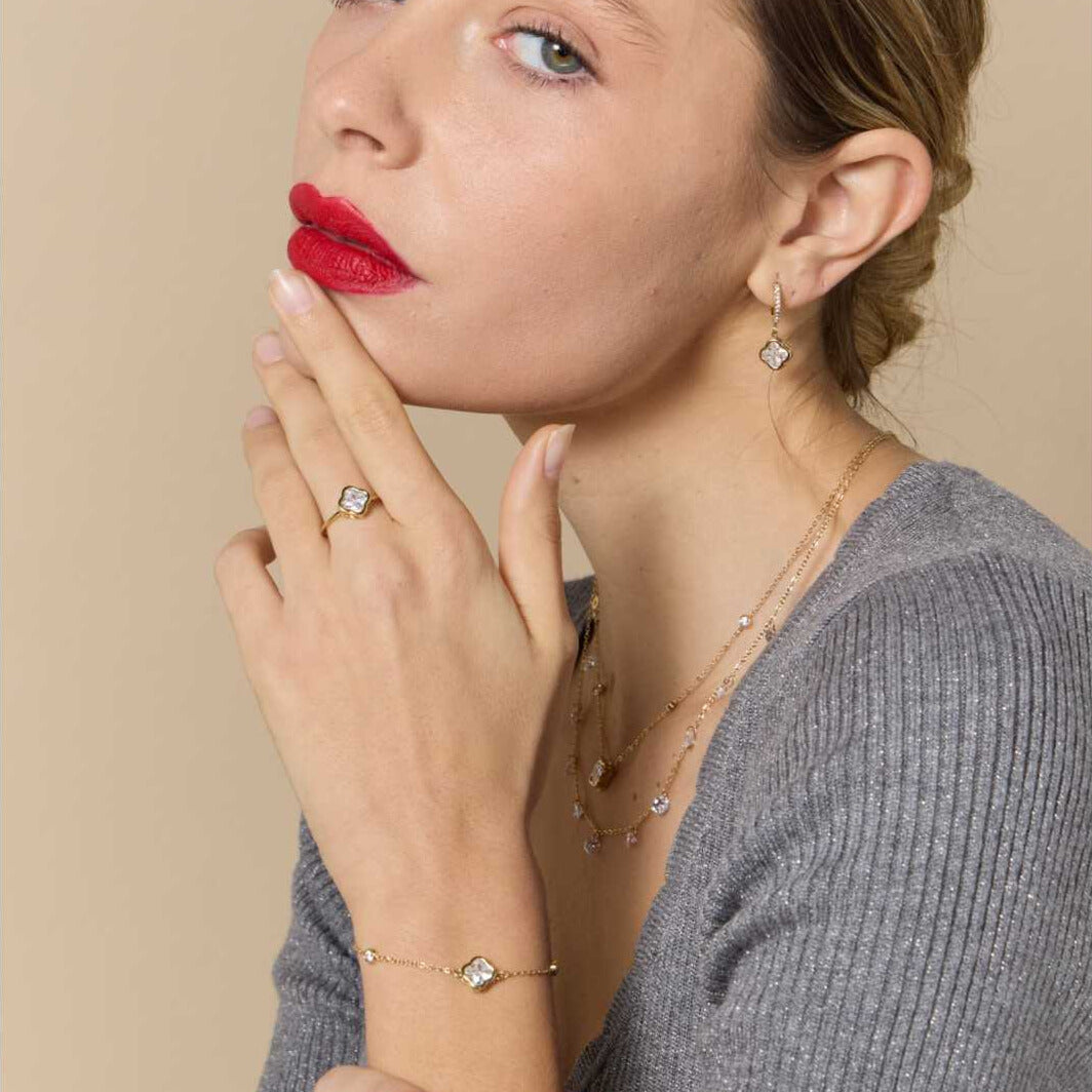 FRENCH RIVIERA | Lucky Charm surgical steel ring (silver)