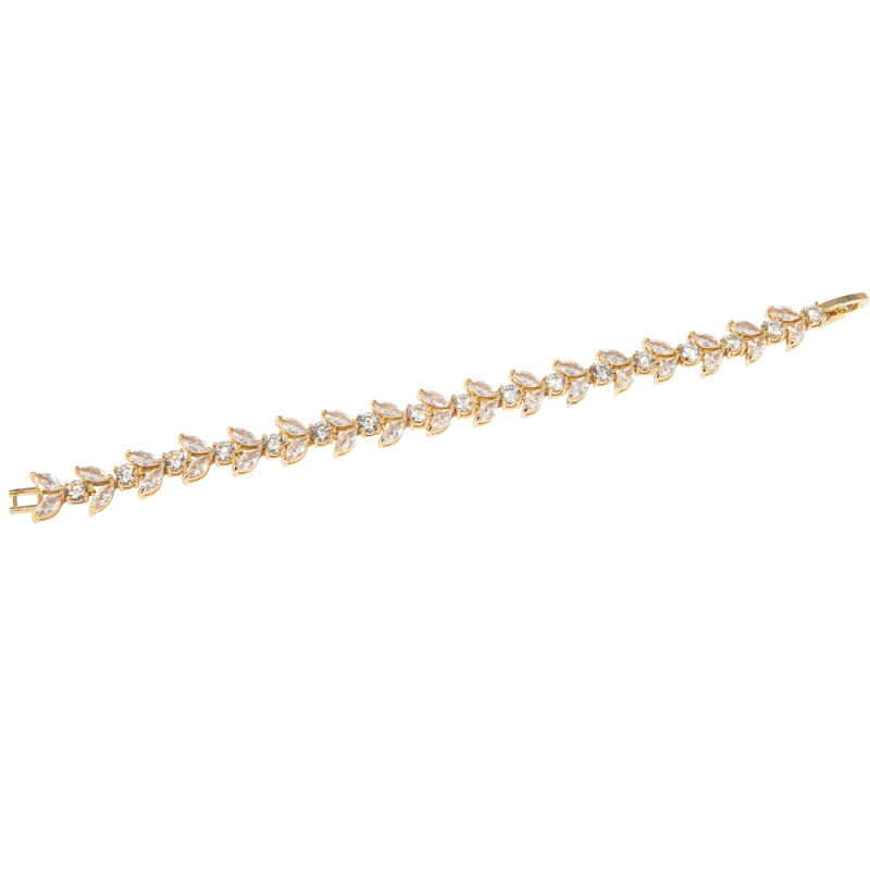 ATHENA BRIDAL, Florence -kirkas kristallirannekoru (kulta)