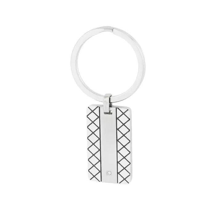 Jasper Keychain -teräksinen avaimenperä laattakoristeella