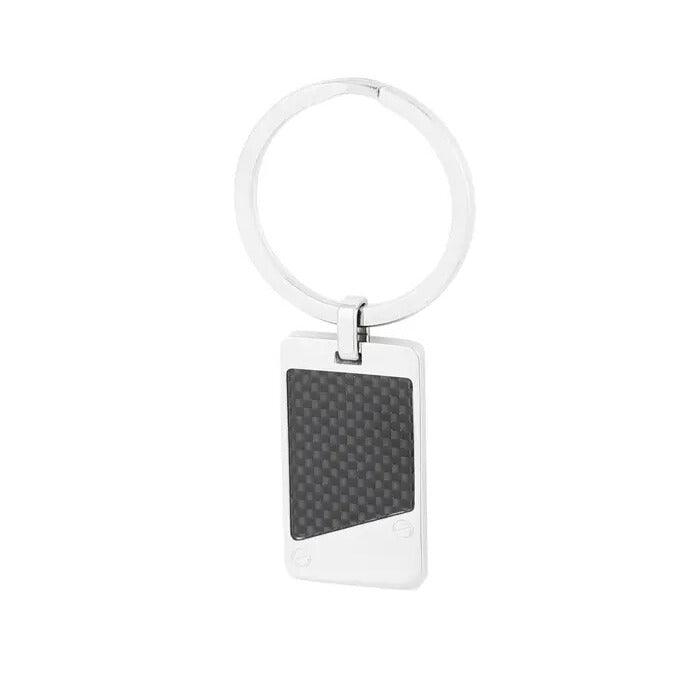 Jake Keychain -teräksinen avaimenperä laattakoristeella