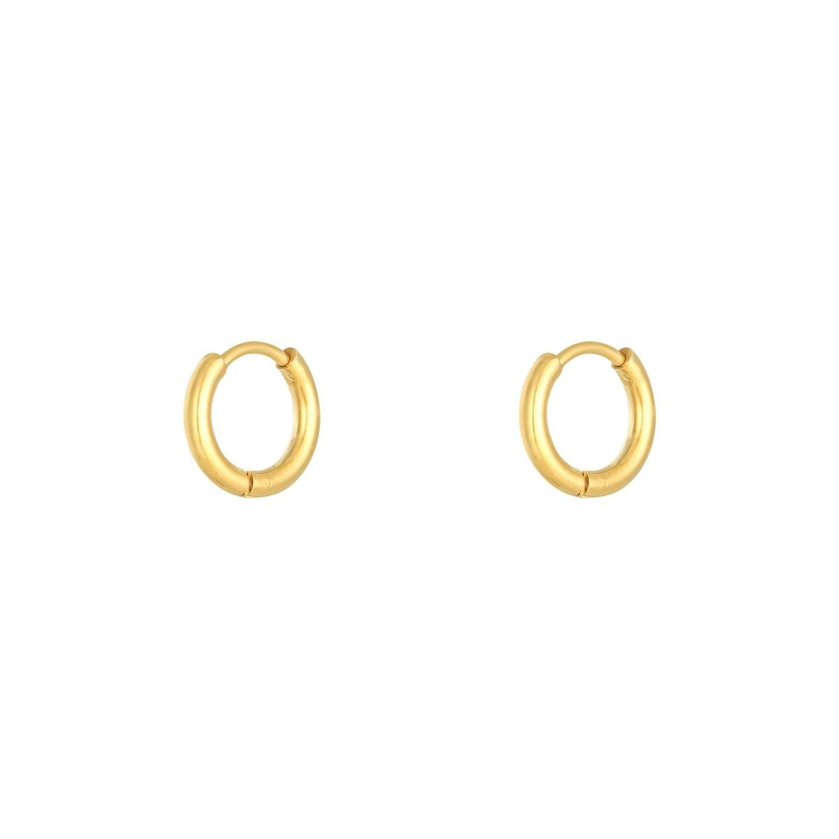 FRENCH RIVIERA | Mini Fay small gold-colored surgical steel rings