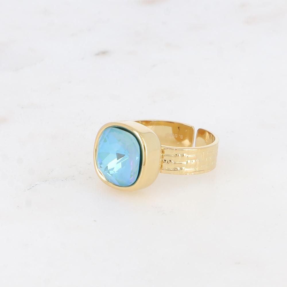 BOHM PARIS | Bague Sivaria -opaali sininen kirurginterässormus