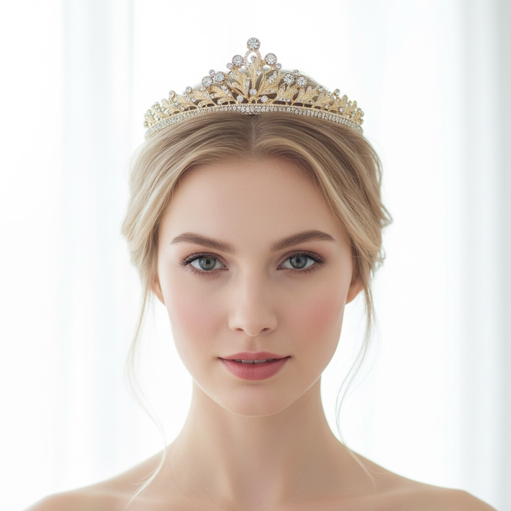 ROMANCE, Serafina -kullanvärinen tiara kirkkailla kivillä
