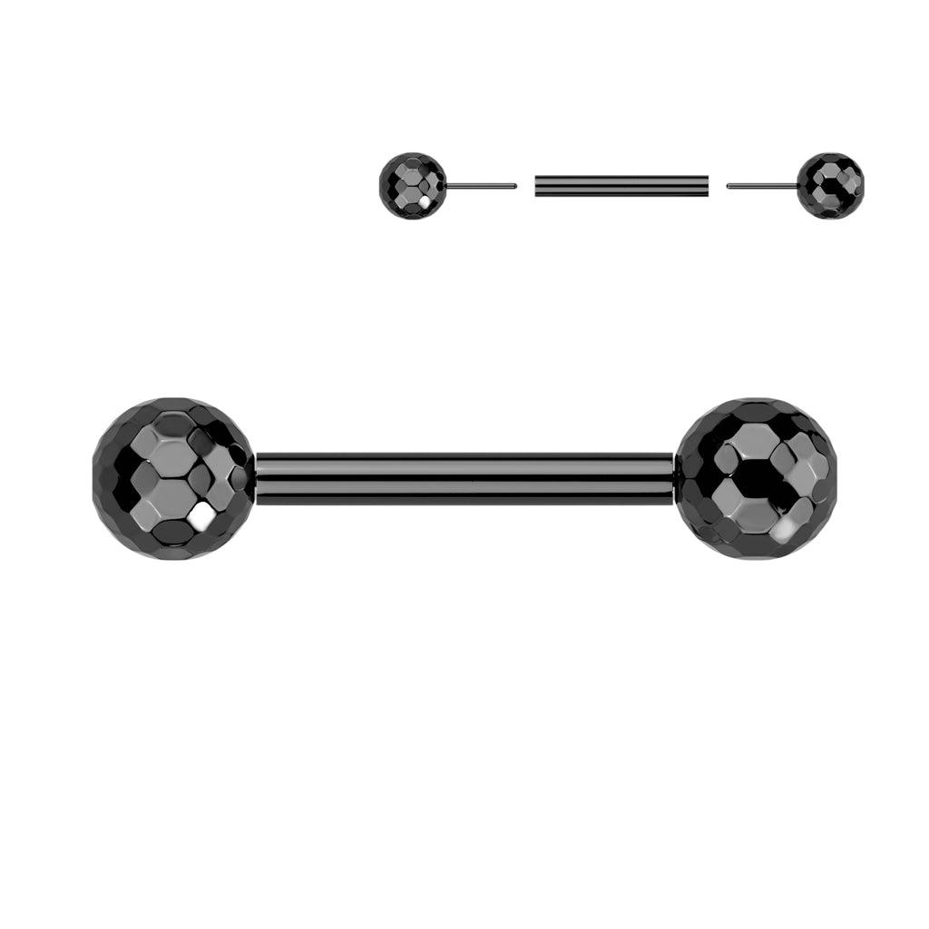 Nännikoru, Titanium Nipple Barbell -titaaninen push in tappi (musta)