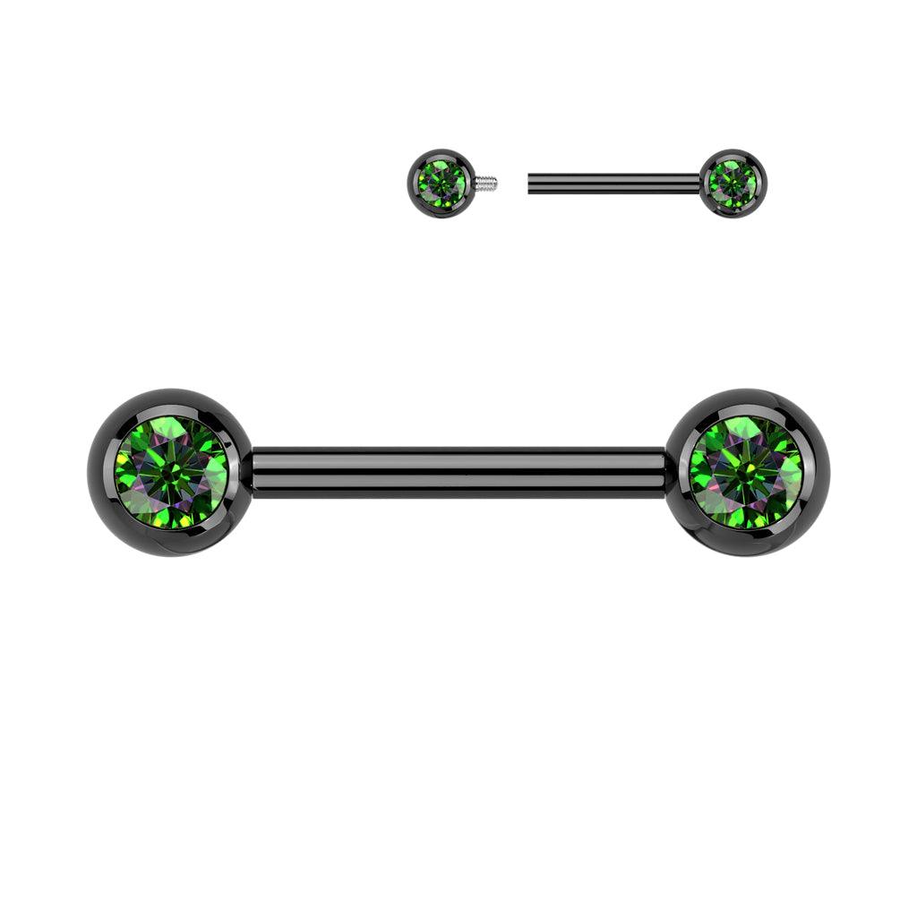 Nännikoru, Titanium Nipple Barbell -titaaninen nännitappi (musta)