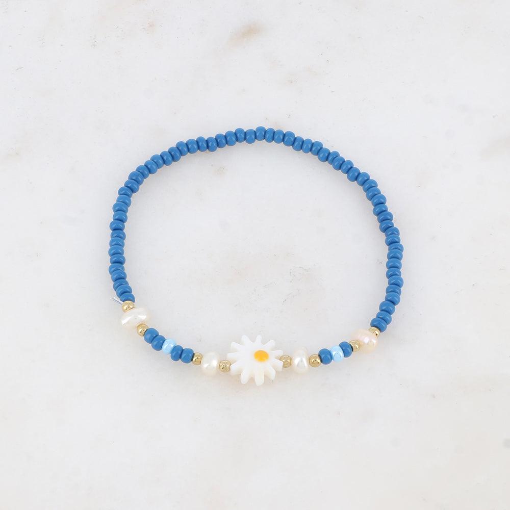 BOHM PARIS | Bracelet Belle -sininen kukkarannekoru