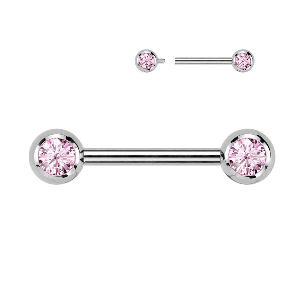 Nännikoru, Titanium Nipple Barbell -pinkki titaaninen nännitappi