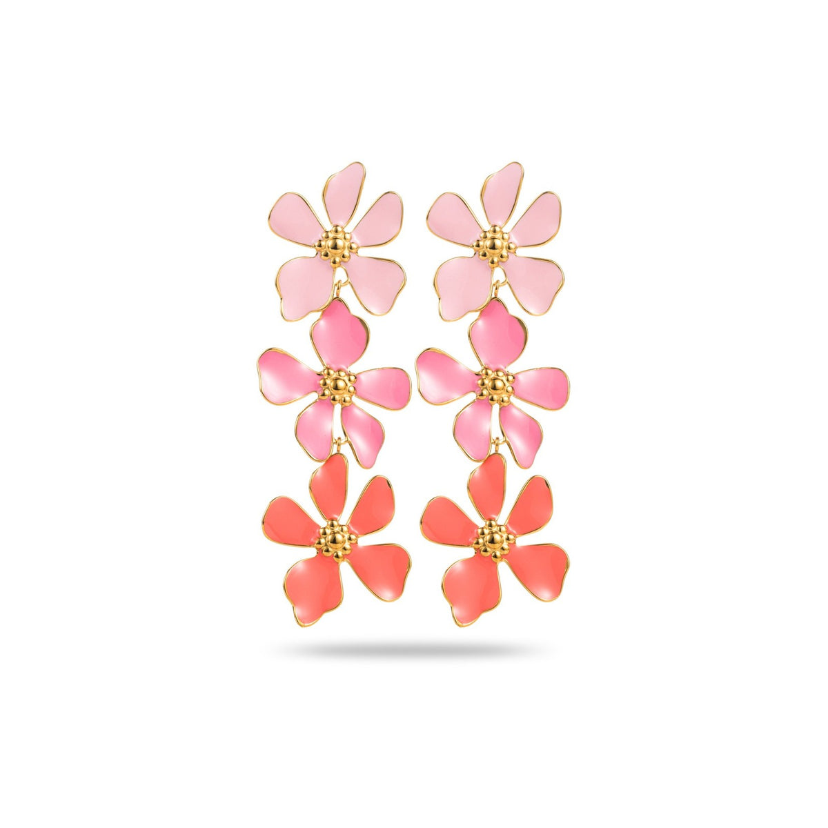 FRENCH RIVIERA | Sunset Bloom -statementkorvakorut kukkakoristeella