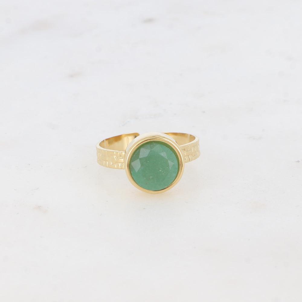 BOHM PARIS | Bague Rosina -kirurginterässormus aventuriinilla