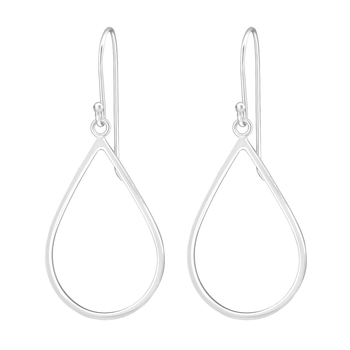 Hopeiset korvakorut, MINIMALISM/Teardrop (small)