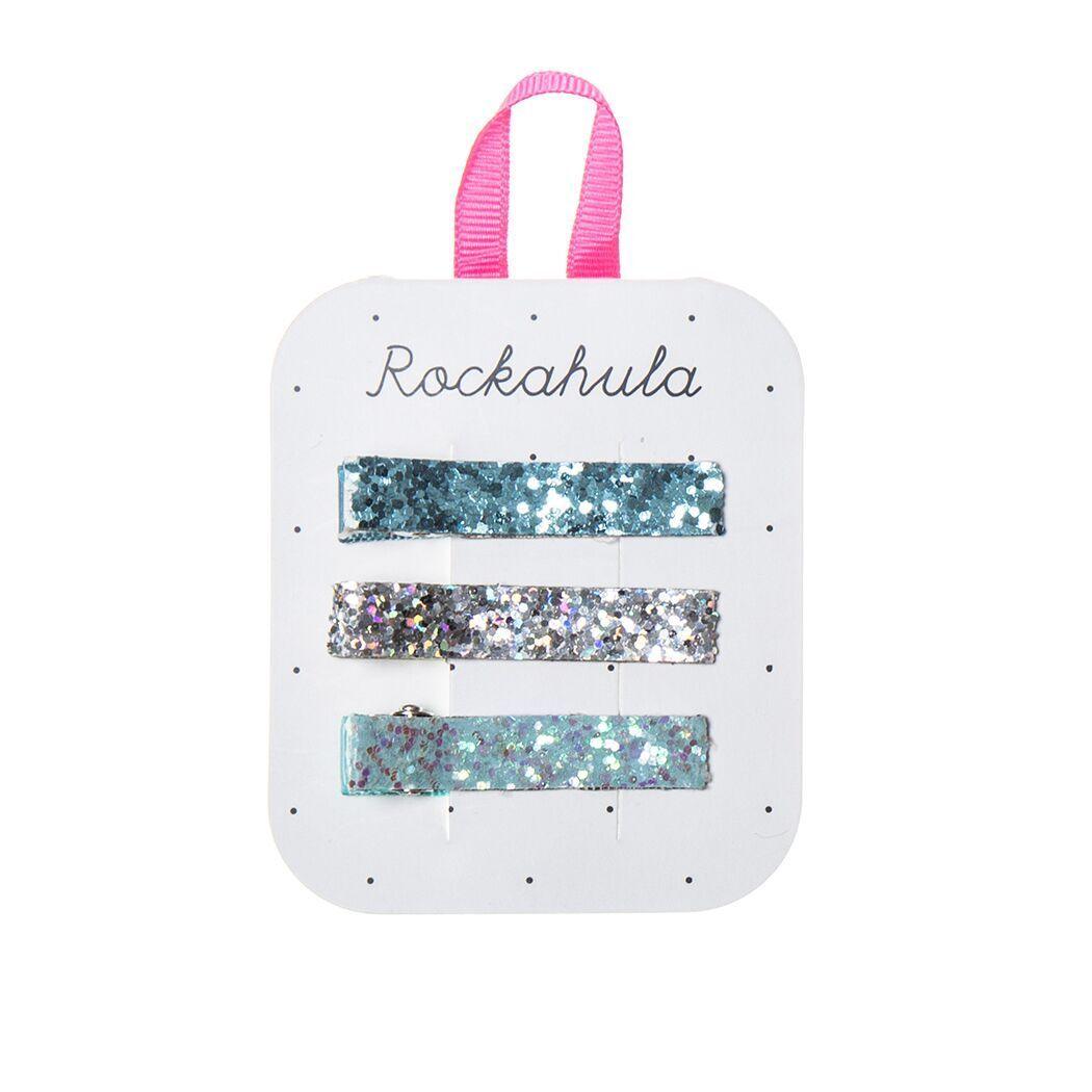 Hiuskoru/pinni, Rockahula KIDS|Sparkly Bar Clips Aqua