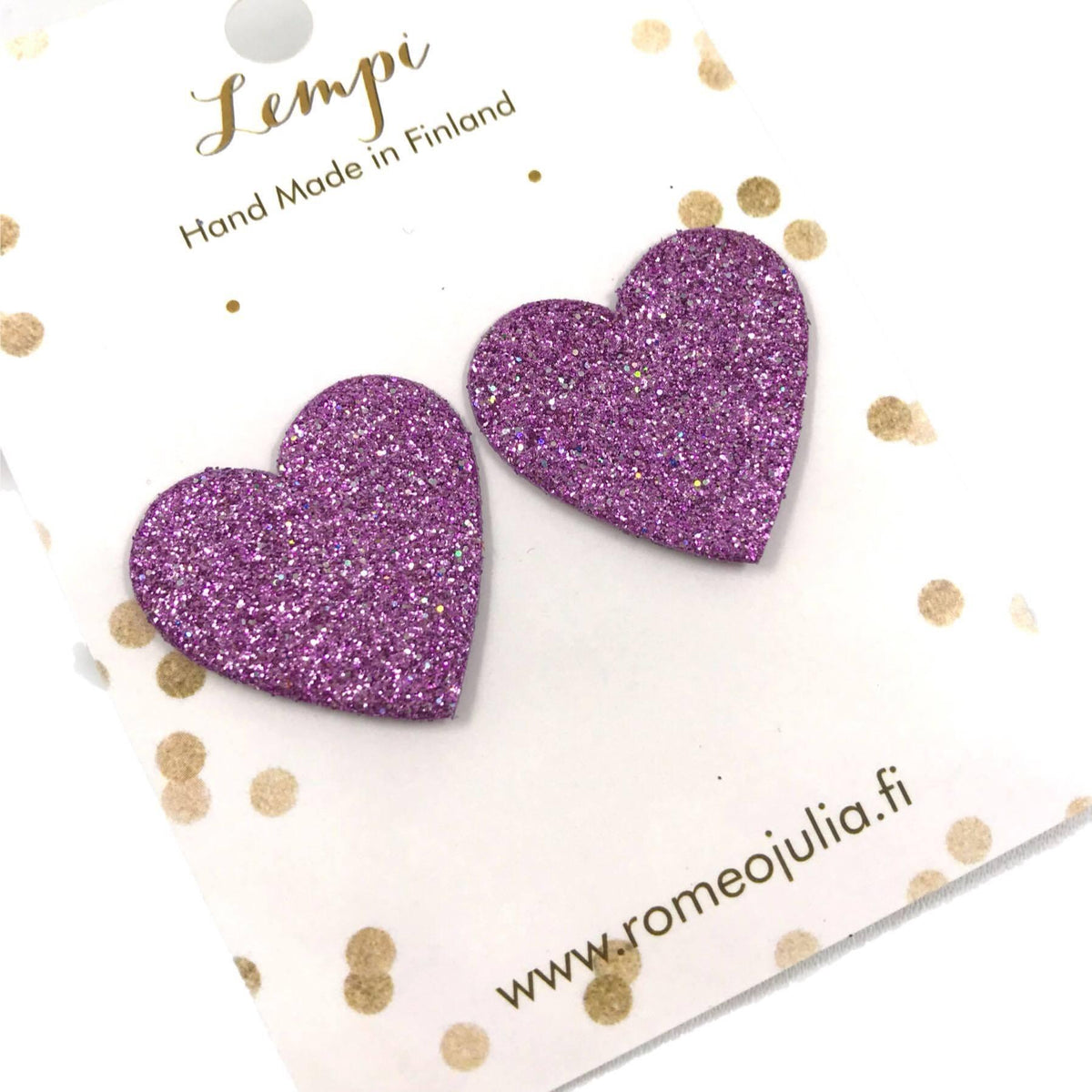 LEMPI-korvanapit, Lempi (laventeli glitter)