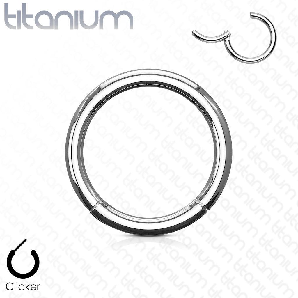 Lävistysrengas 1,2mm Titanium Segment Ring -titaaninen segmenttirengas