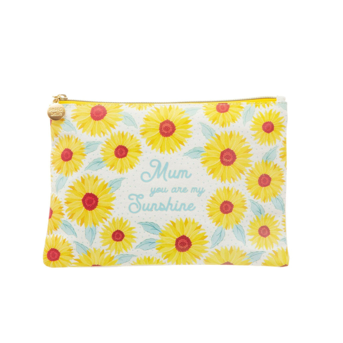 Meikkipussi, Sass & Belle|Sunflower Mum Cotton Pouch