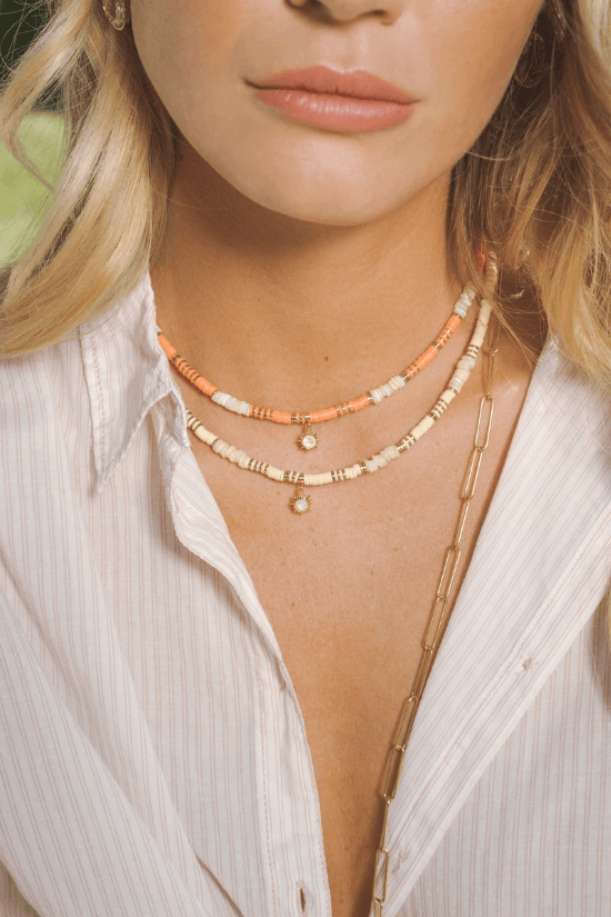Kaulakoru, BOHM PARIS|Collier Surf avec cristal pink