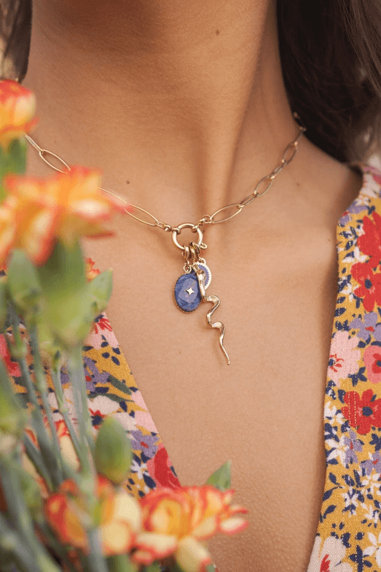 Mascot/pendant, BOHM PARIS|Lockie Charm Cassy nuances neutres