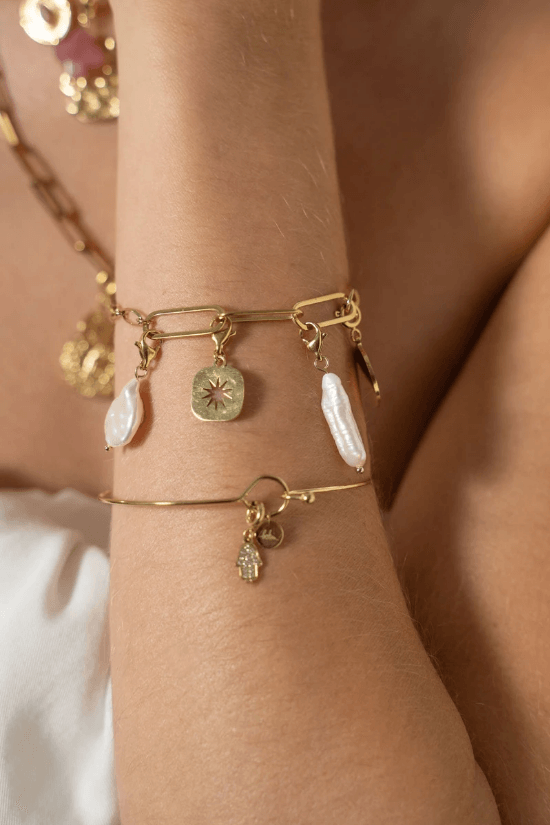 Mascot/pendant, BOHM PARIS|Lockie Charm Cassy nuances neutres