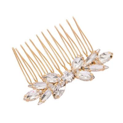 Hiuskoru, ATHENA BRIDAL | Beautiful Crystal Haircomb in Gold