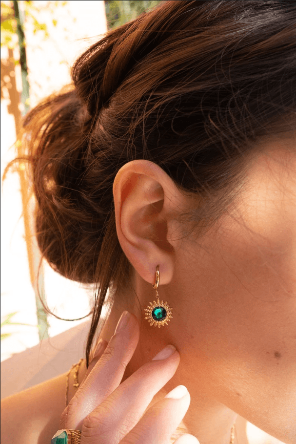 Korvakorut, BOHM PARIS|Boucles Dao avec cristal clair