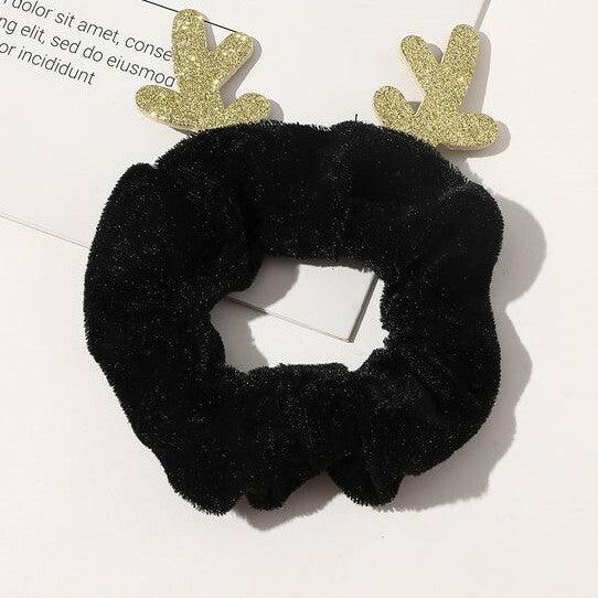 Donut/Scrunchie|SUGAR SUGAR, Christmas Reindeer in Black
