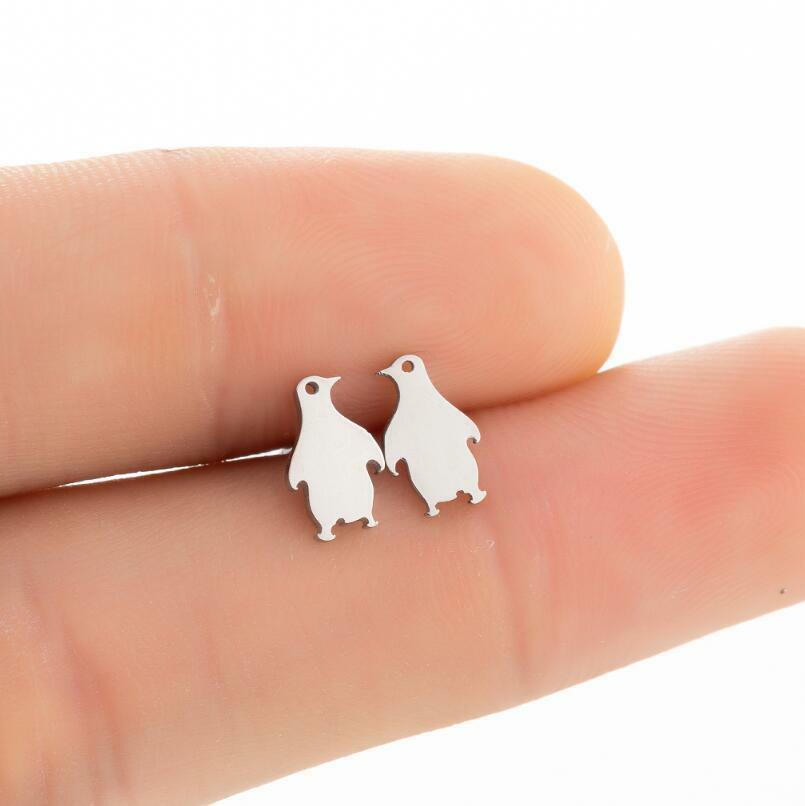 Kirurginteräsnapit, Steel Penguin Earstuds -pingviininapit