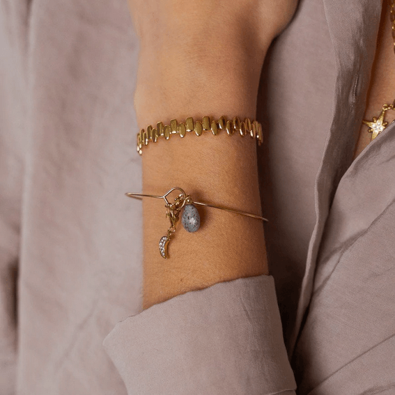 Maskotti/riipus, BOHM PARIS|Lockie Charm Naturelle -labradorite