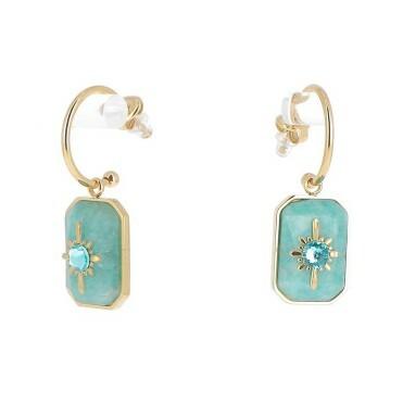 Korvakorut, BOHM PARIS|Boucles Mylène -amazonite