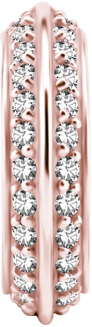 PREMIUM COLLECTION | kirkaskivinen kaksipuolinen clicker(ruusukulta)