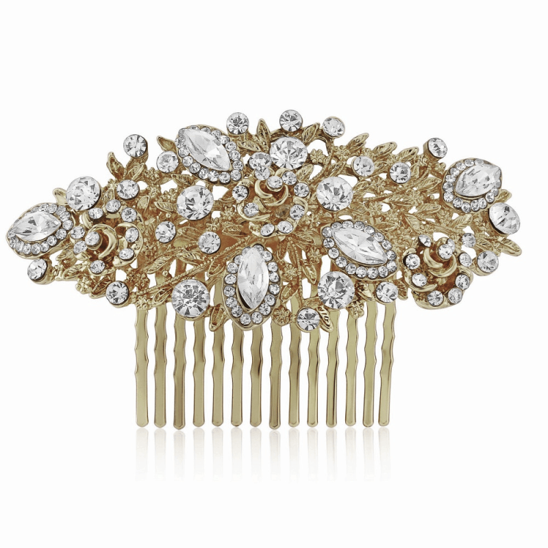 Hiuskoru, ATHENA BRIDAL|Adelaide -kultainen romanttinen hiuskampa