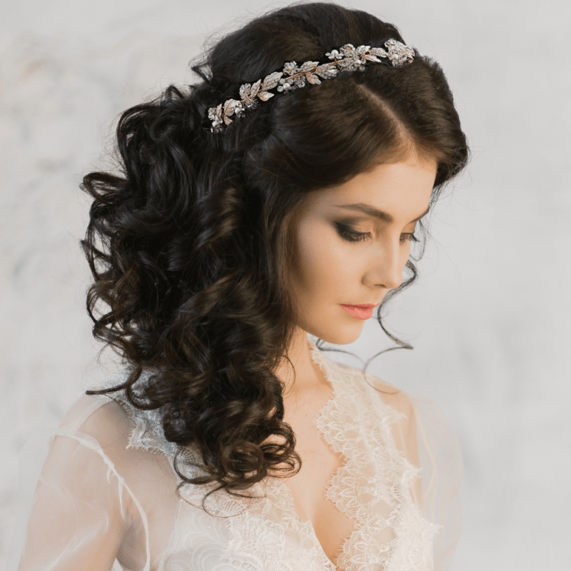 Hiuskoru, ATHENA BRIDAL|Philippa Headband -kullanvärinen juhlapanta