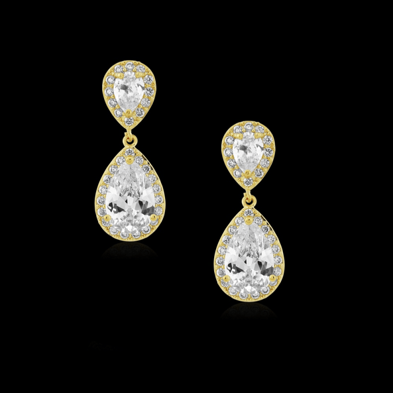Kullatut korvakorut, ATHENA BRIDAL|Dainty Teardrop -kulta pisarat