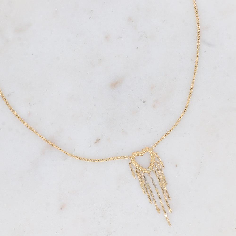 Kaulakoru, BOHM PARIS|Collier Coeur -sydänkaulakoru ketjuin (kulta)