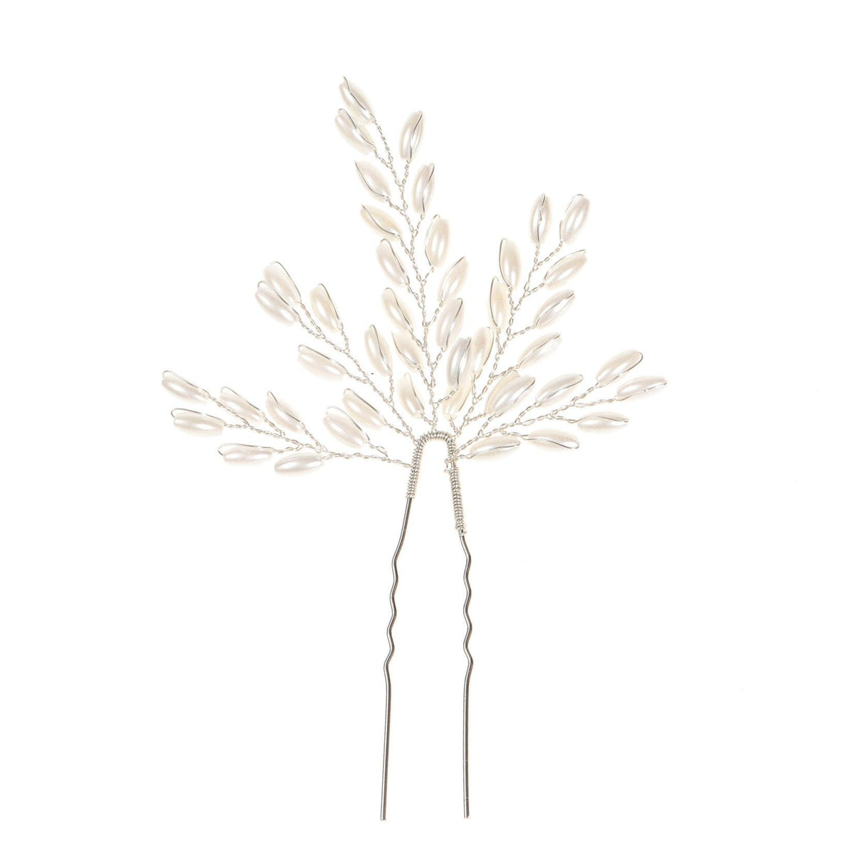 Hair ornament|ROMANCE, Emily -silver-colored hair ornament with pearl