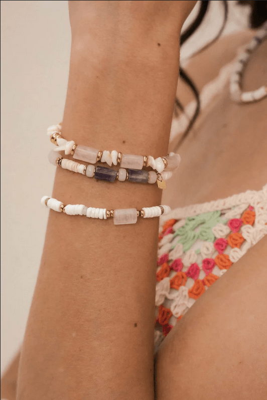 BOHM PARIS | Bracelet Taïssia -amazoniitti luonnonkivirannekoru