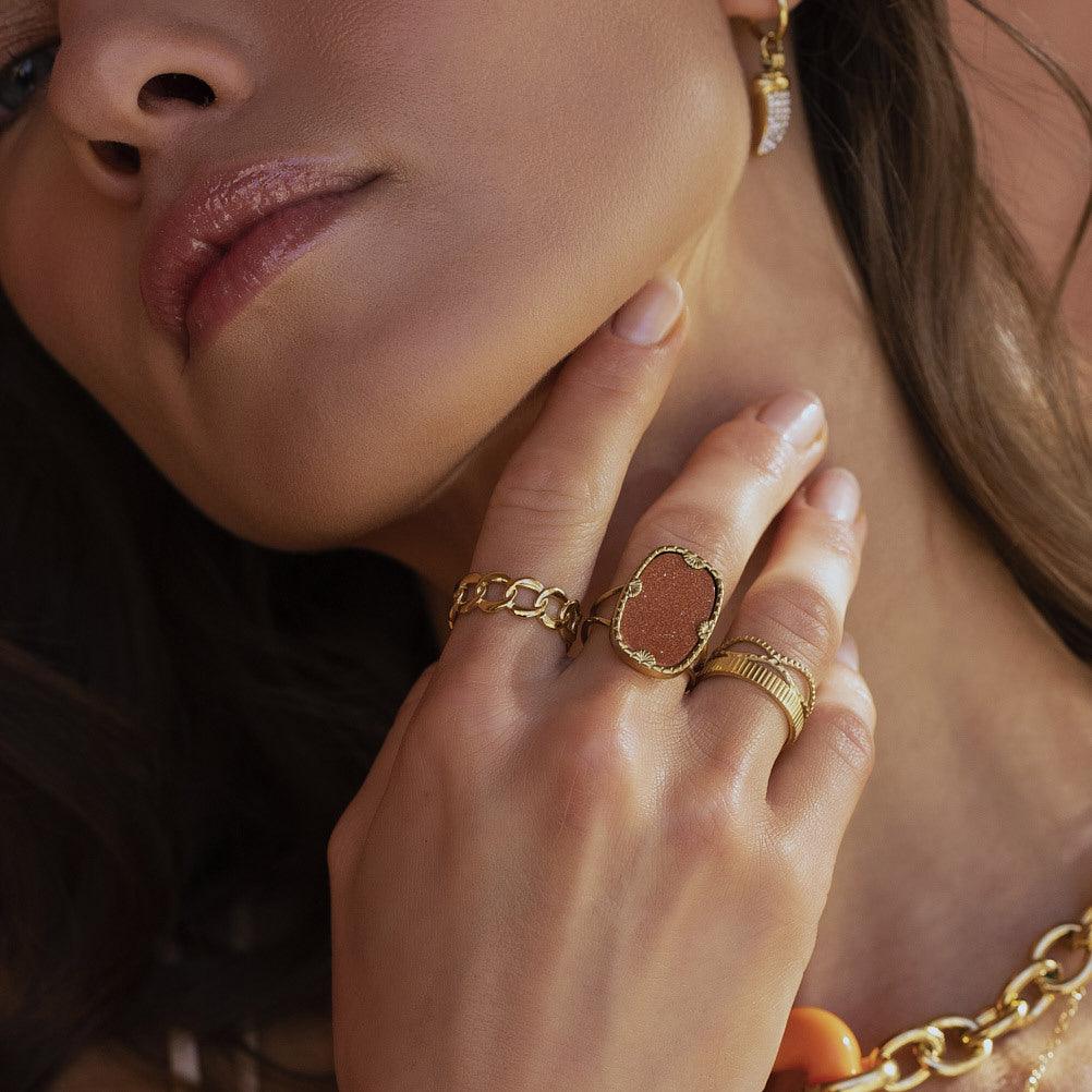 BOHM PARIS|Bague Coline -kirurginterässormus (kulta)