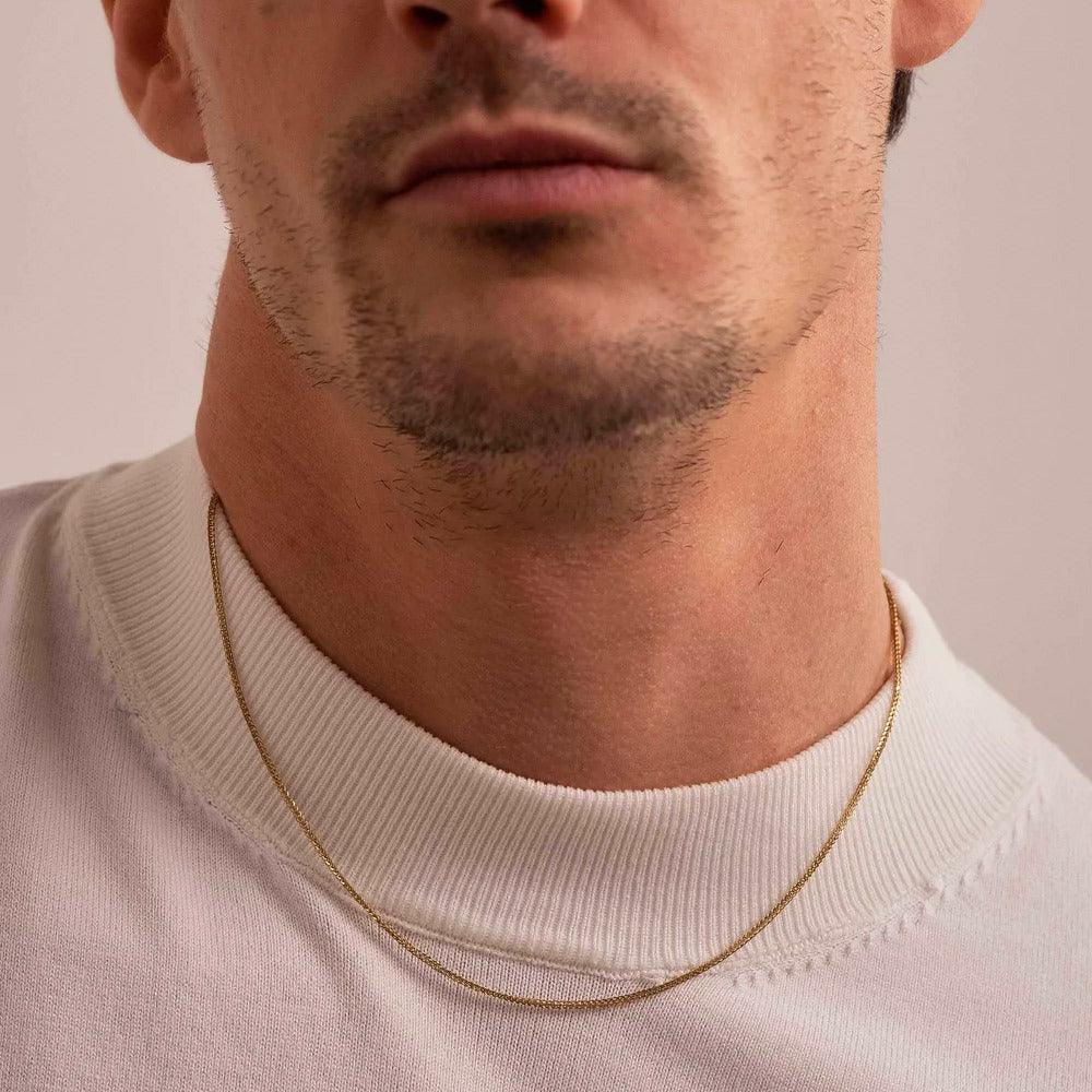 BOHM PARIS Stockholm|Collier Kim -kirurginteräsketju (hopea, 42cm)