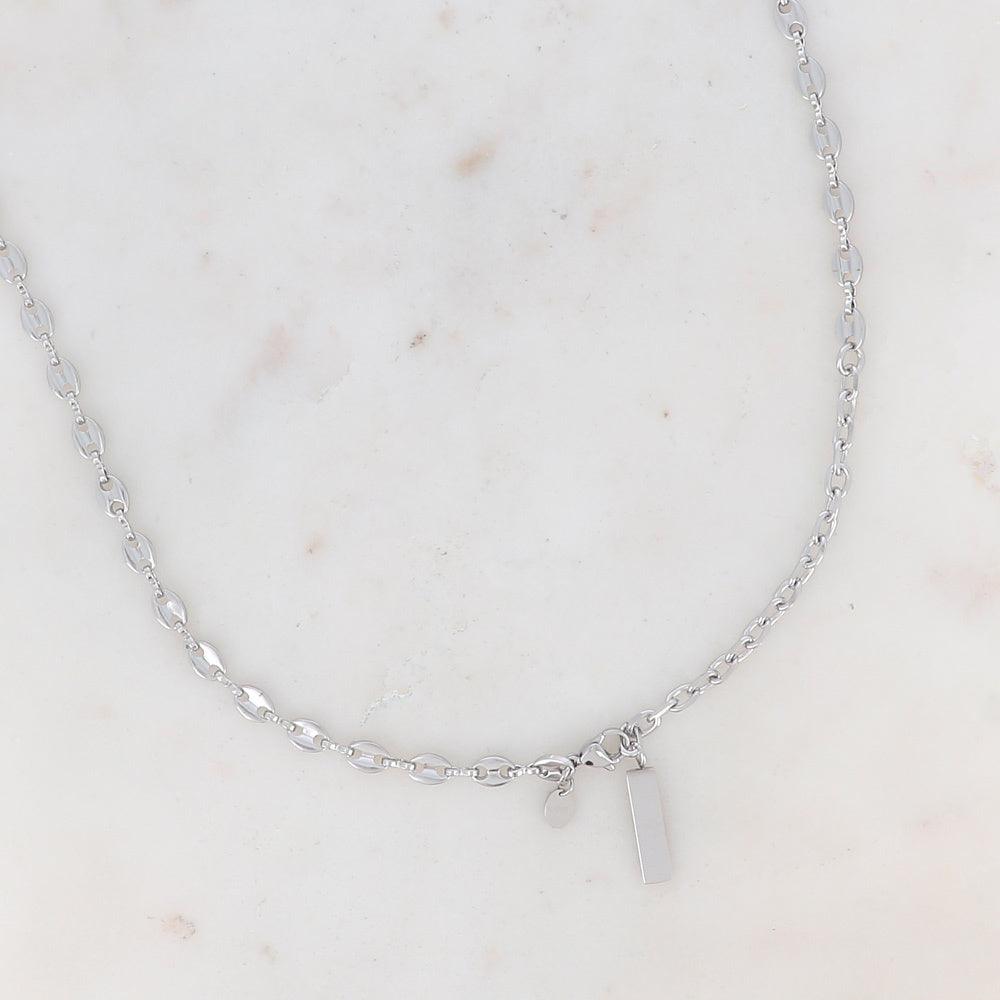 BOHM PARIS Stockholm|Collier Loan -kirurginteräsketju (hopea)