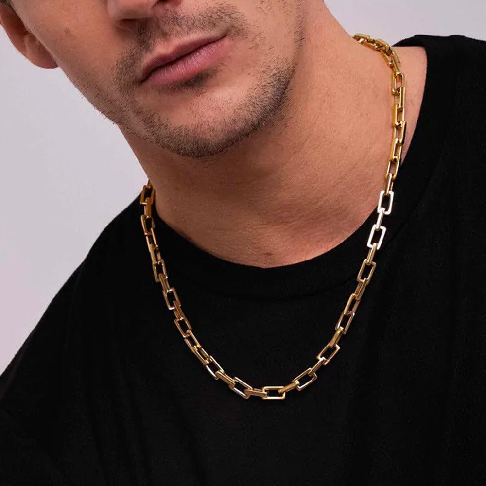 BOHM PARIS Stockholm|Collier Damien -kirurginteräsketju (hopea)