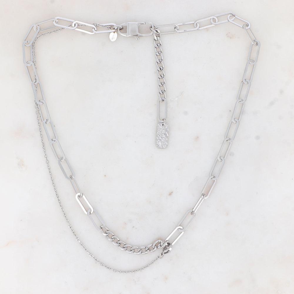 BOHM PARIS Stockholm|Collier Charlie -kirurginteräsketju (hopea)