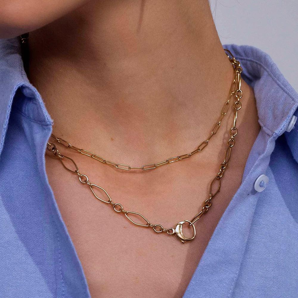 BOHM PARIS Stockholm|Collier Vivien -kirurginteräsketju (kulta)