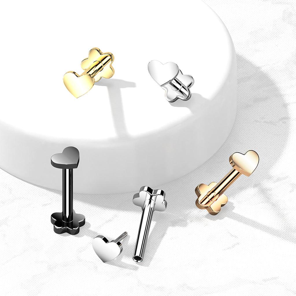 Titaani rustokoru/traguskoru, Push In Heart 2 in 1 -labret