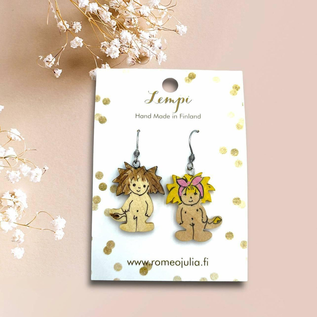 LEMPI®-korvakorut, Peikot (petsattu koivu)