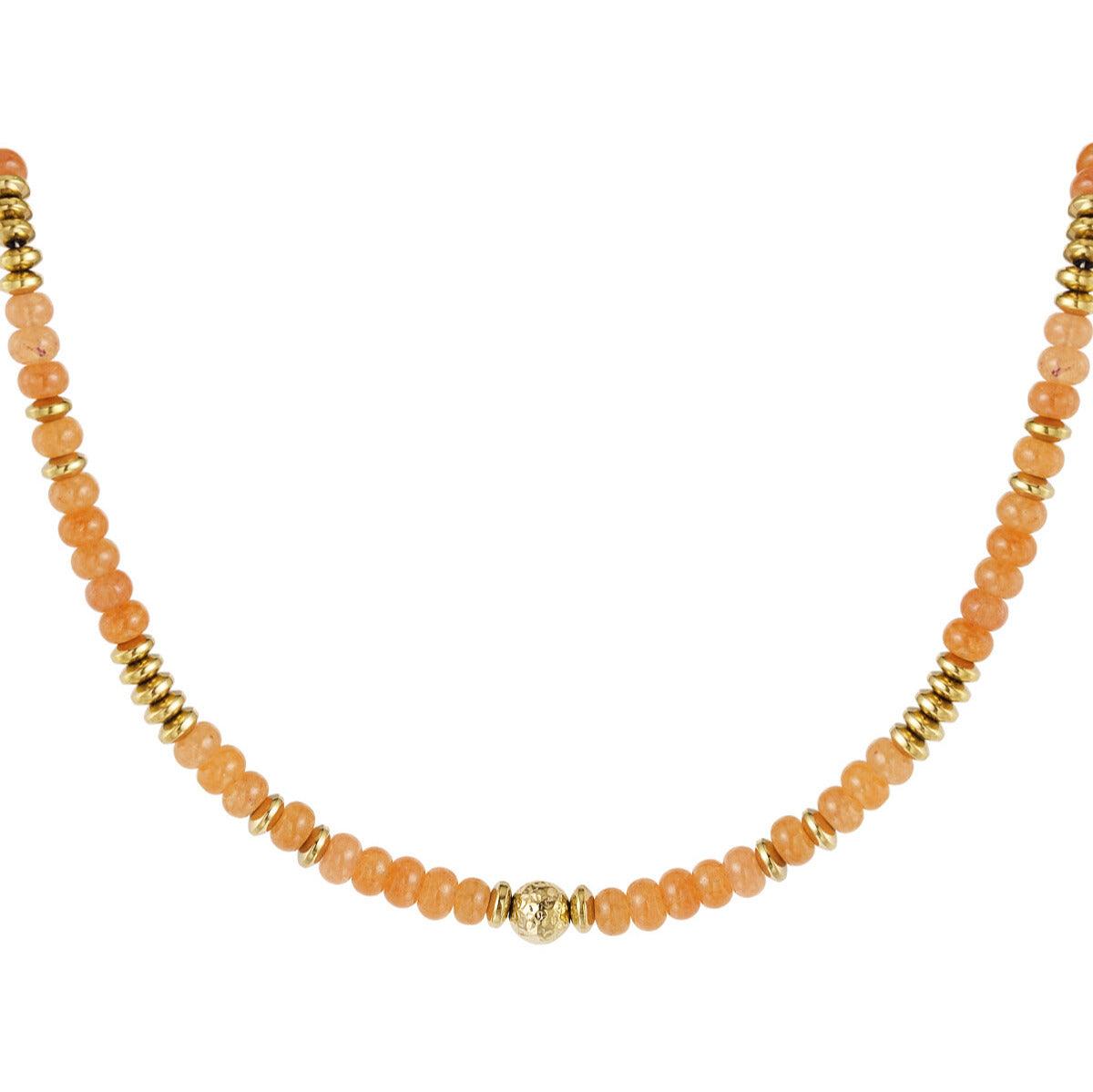 FRENCH RIVIERA | Sienna surgical steel necklace with natural stone pearl