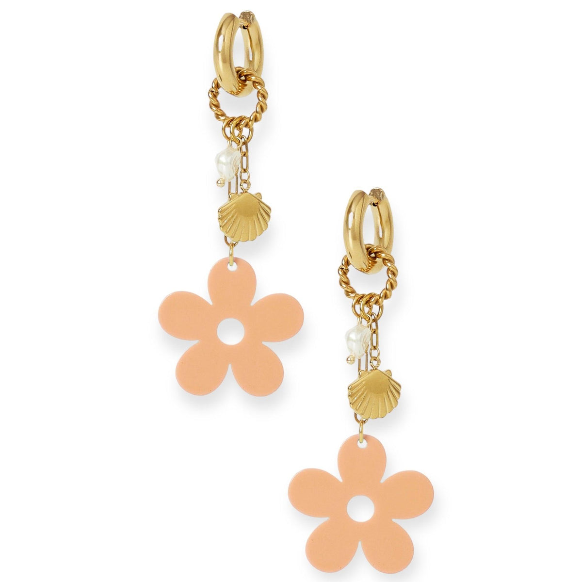 FRENCH RIVIERA | Poppy -modern surgical steel rings (peach)
