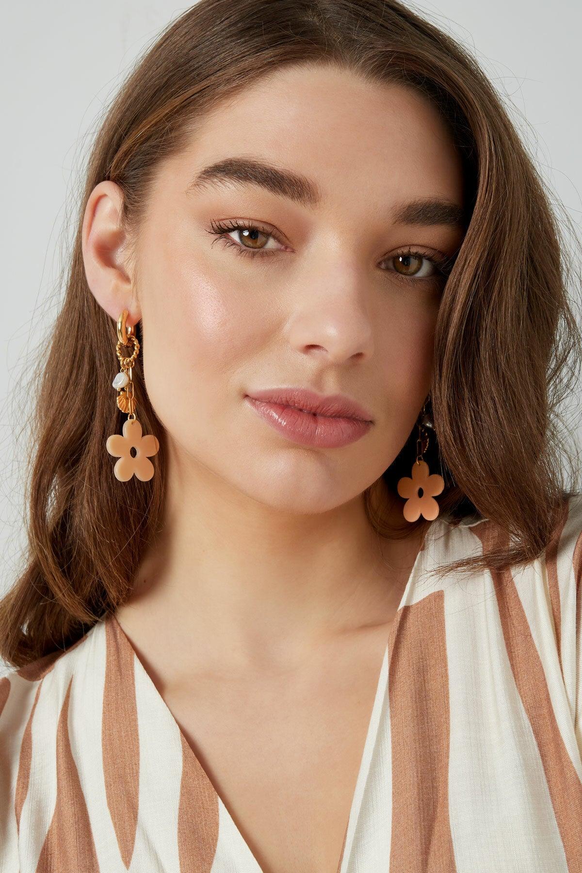 FRENCH RIVIERA | Poppy -modern surgical steel rings (peach)