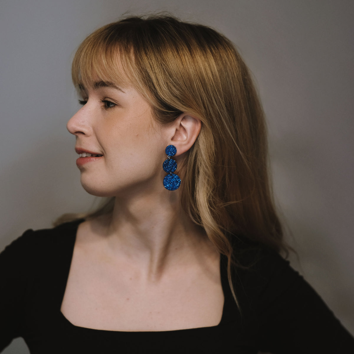 LEMPI®-korvakorut, Ilona (sininen kimalle)